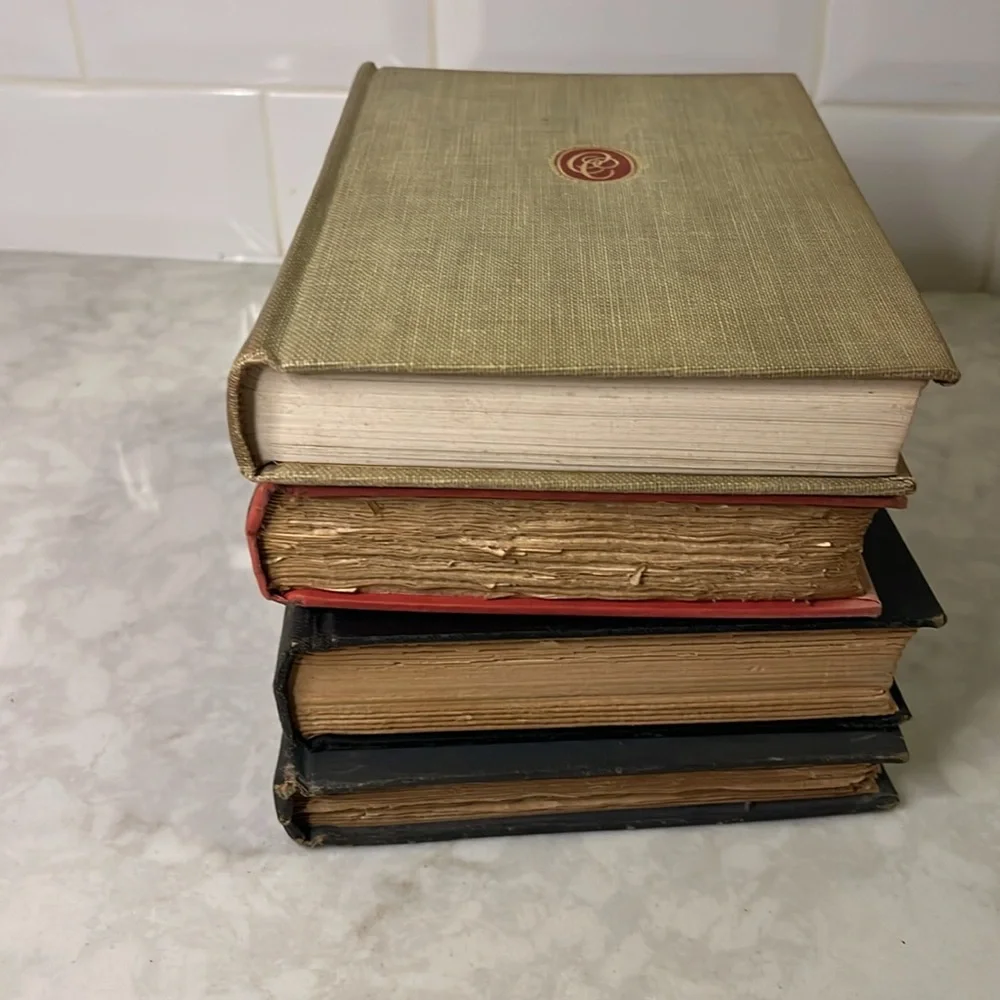 Antique Vintage Book Stack Decor - Picture 3 of 7